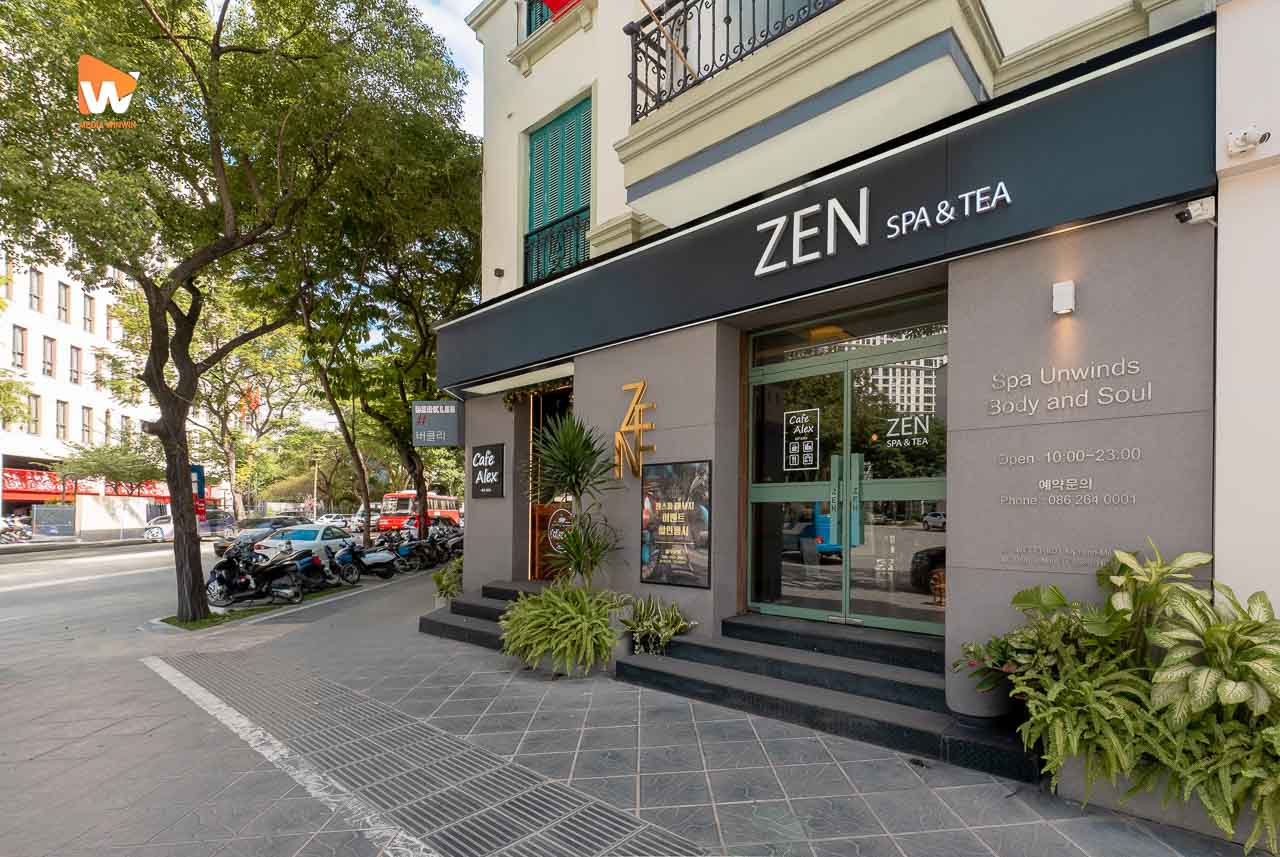Chụp ảnh không gian spa Zen Spa & Tea - mặt tiền ban ngày - Media WinWin